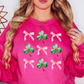 Coquette Bow and Clovers Sweatshirt | Feeling Lucky Collection | Unique Gifts for Family Friends