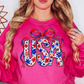 Floral Coquette USA Sweatshirt | Stars and Stripes Collection | Unique Gifts for Family and Friends