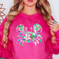 Floral Tropical Crab Sweatshirt | Beach Breeze Collection | Unique Gifts for Family Friends