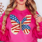 USA Butterfly Sweatshirt | Stars and Stripes Collection | Unique Gifts for Family and Friends
