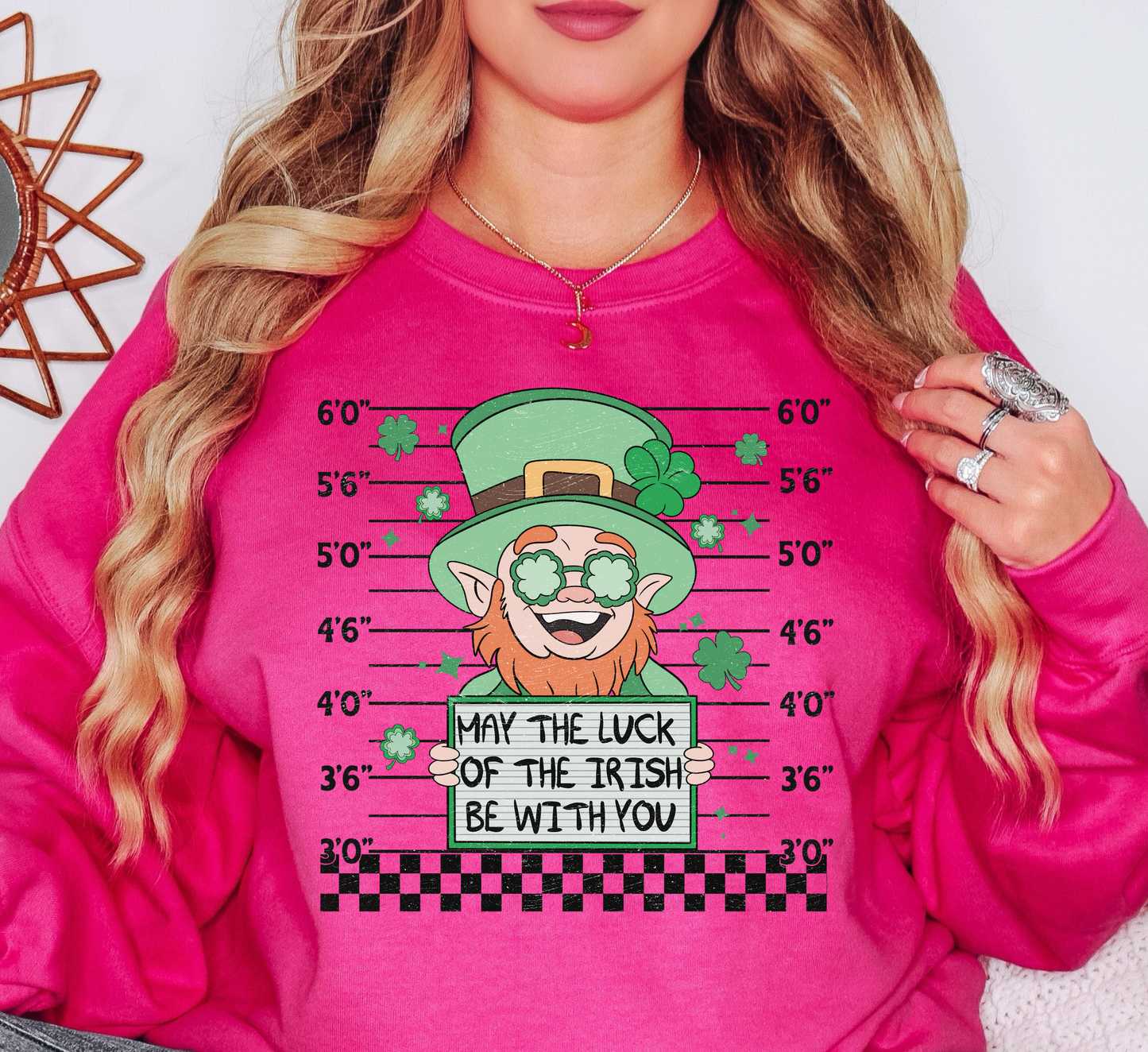 Leprechaun Mugshot Sweatshirt | Feeling Lucky Collection | Unique Gifts for Family Friends