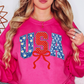 Preppy USA Floral Bow Sweatshirt | Stars and Stripes Collection | Unique Gifts for Family and Friends