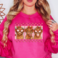Retro Highland Cow Hearts Sweatshirt | XoXo Love Collection | Unique Gifts for Family Friends