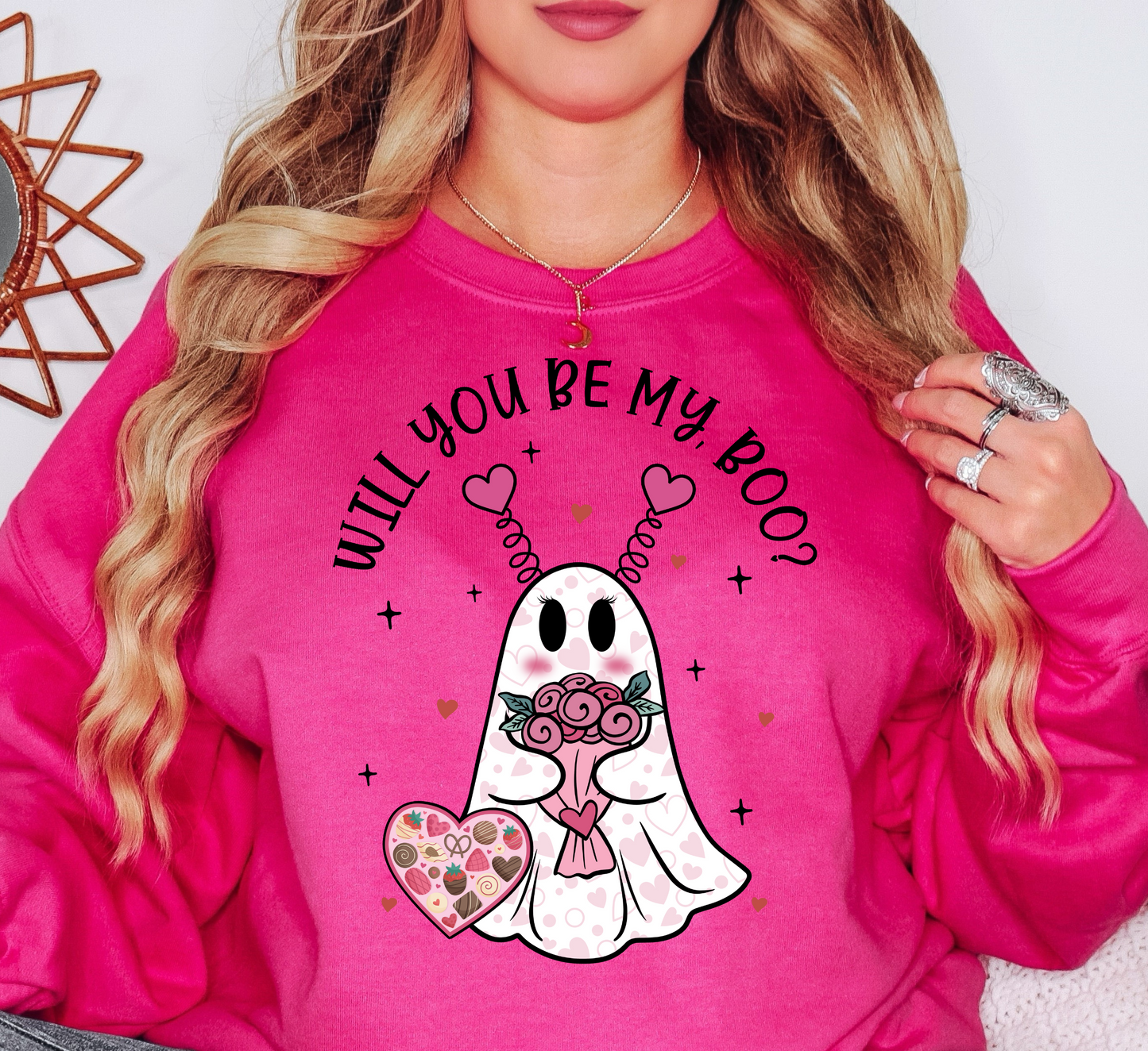 Will You Be My Boo? Sweatshirt | XoXo Love Collection | Unique Gifts for Family Friends