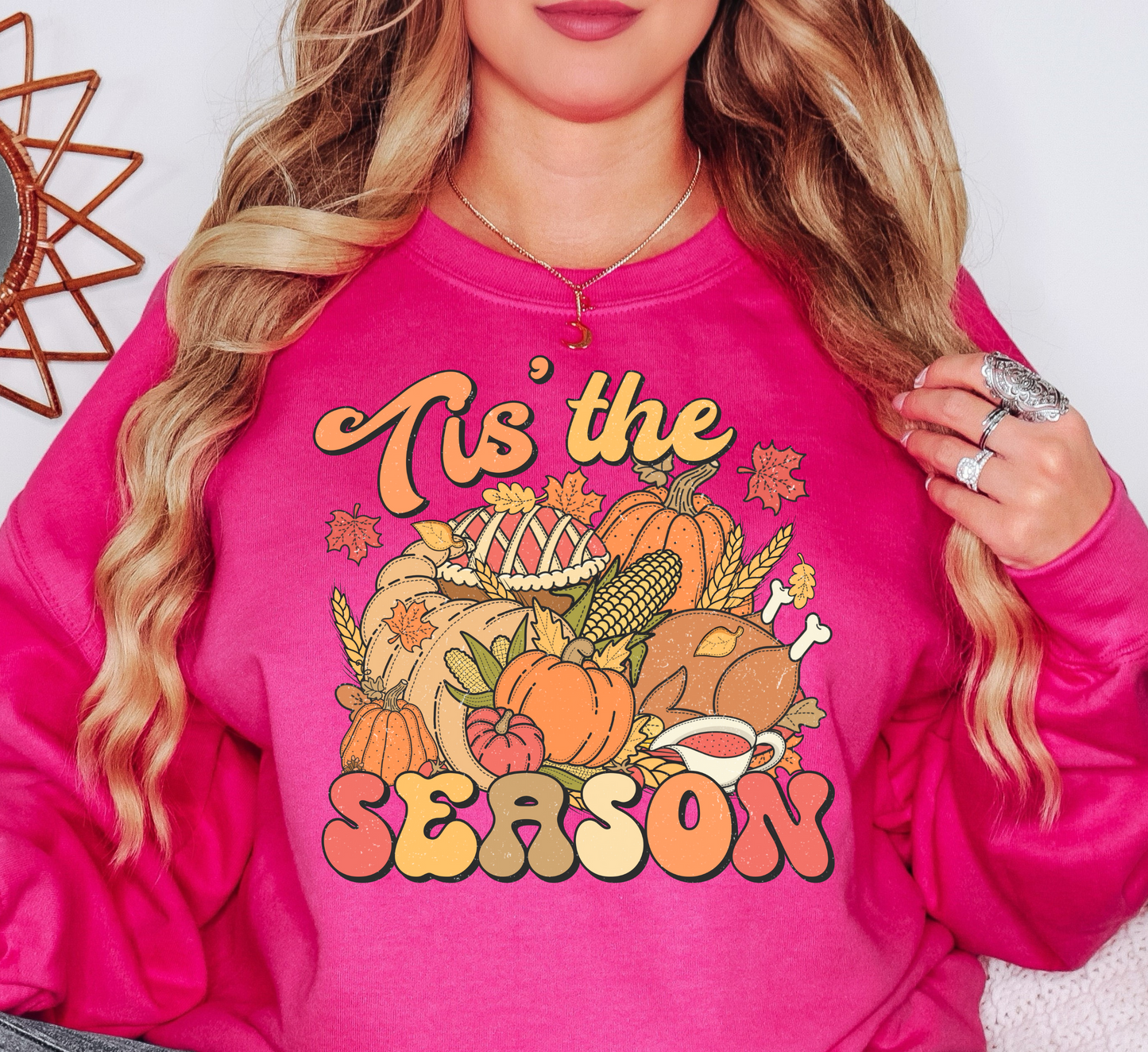 Tis' The Season Thanksgiving Sweatshirt | Harvest Joy Collection | Unique Gifts for Family Friends