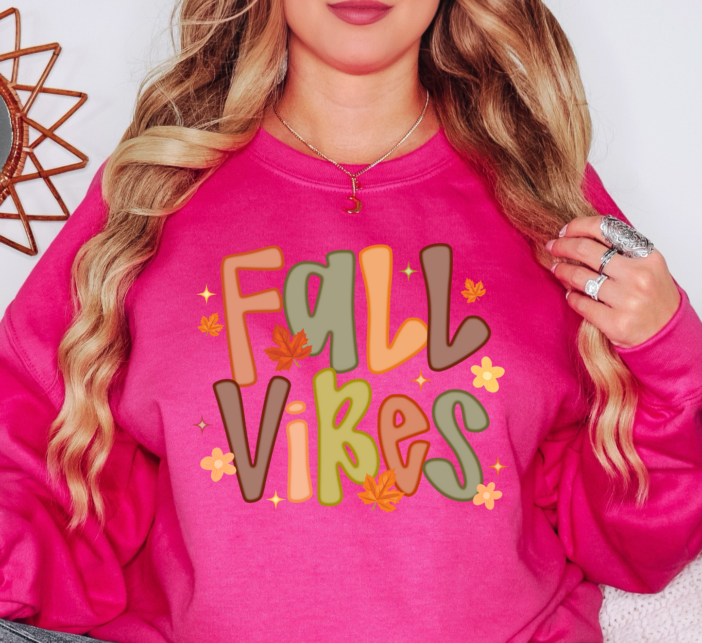 Floral Fall Vibes Sweatshirt | Falling For You Collection | Unique Gifts for Family Friends