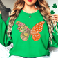 Two Tone Floral Butterfly Sweatshirt | Spring Fling Collection | Unique Gifts for Family Friends