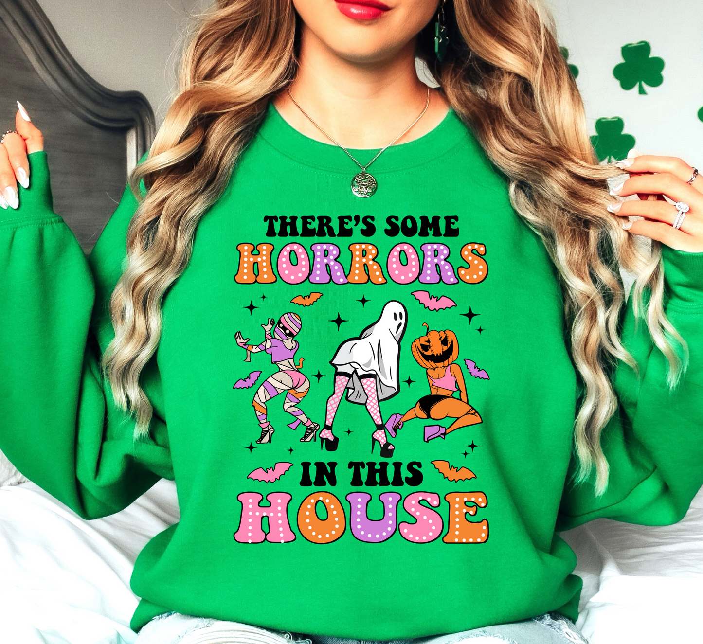 Horrors In This House Sweatshirt | Boo-tiful Vibes Collection | Unique Gifts for Family Friends