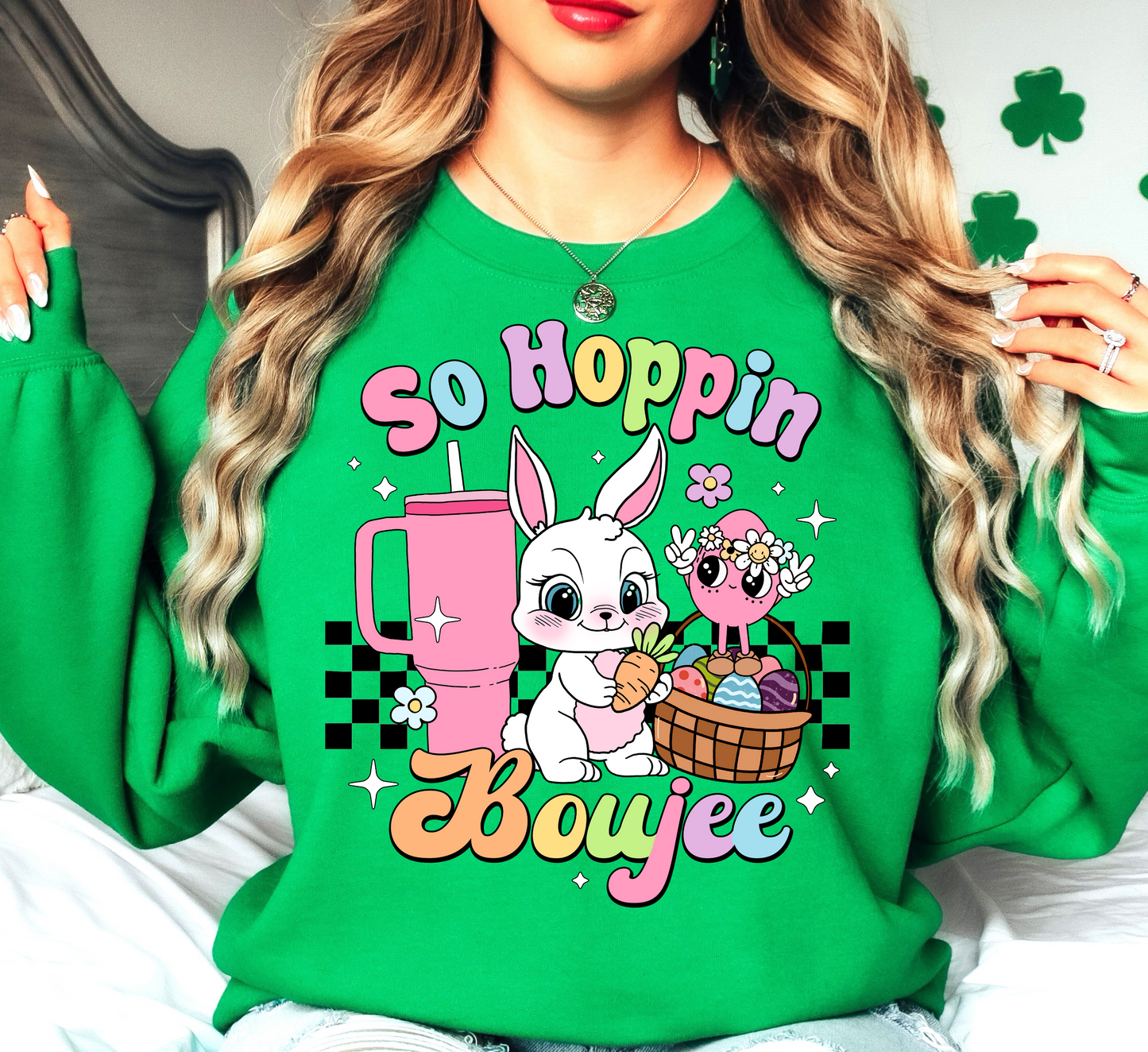 So Hoppin Boujee Sweatshirt | Hoppin' Into Spring Collection | Unique Gifts for Family Friends