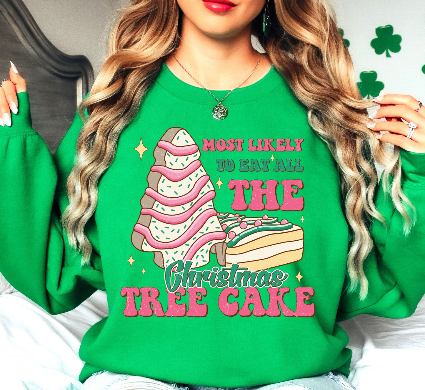 Christmas Tree Cake Sweatshirt | Tis The Season Collection | Unique Gifts for Family Friends