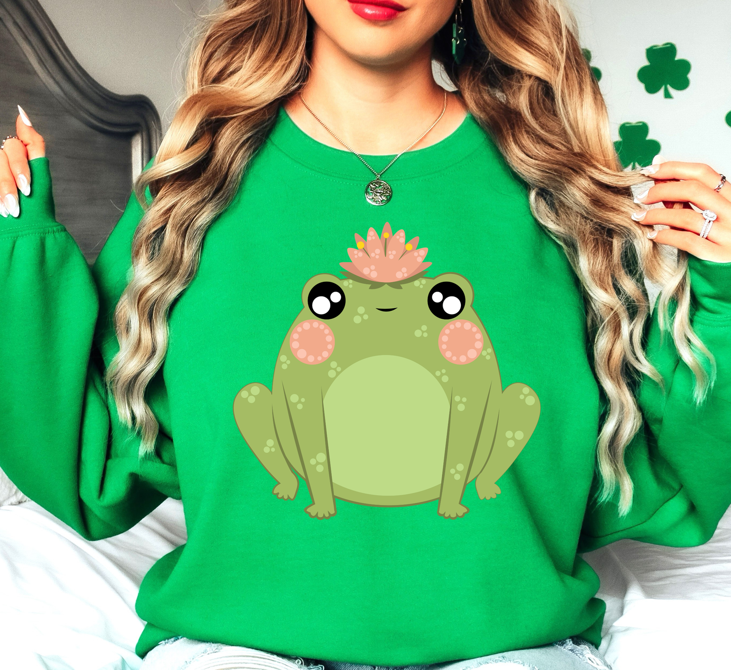 Spring Frog Sweatshirt | Spring Fling Collection | Unique Gifts for Family Friends