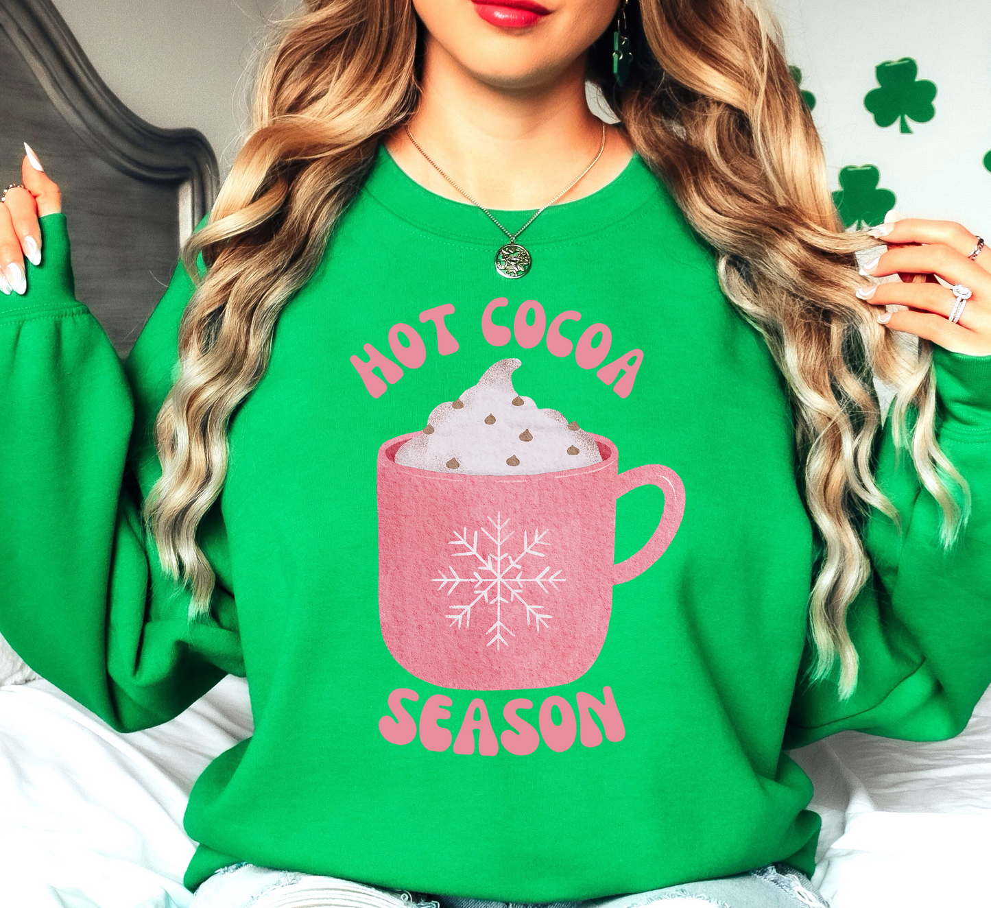 Hot Cocoa Season Sweatshirt | Frosty Chic Collection | Unique Gifts for Family Friends