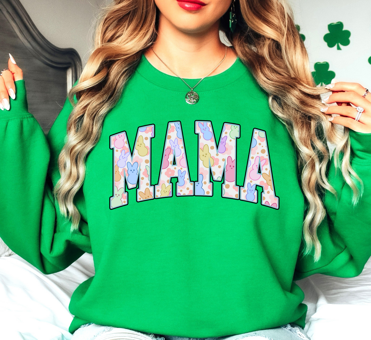 Retro Easter Mama Sweatshirt | Mama Mode Activated Collection | Unique Gifts for Family Friends