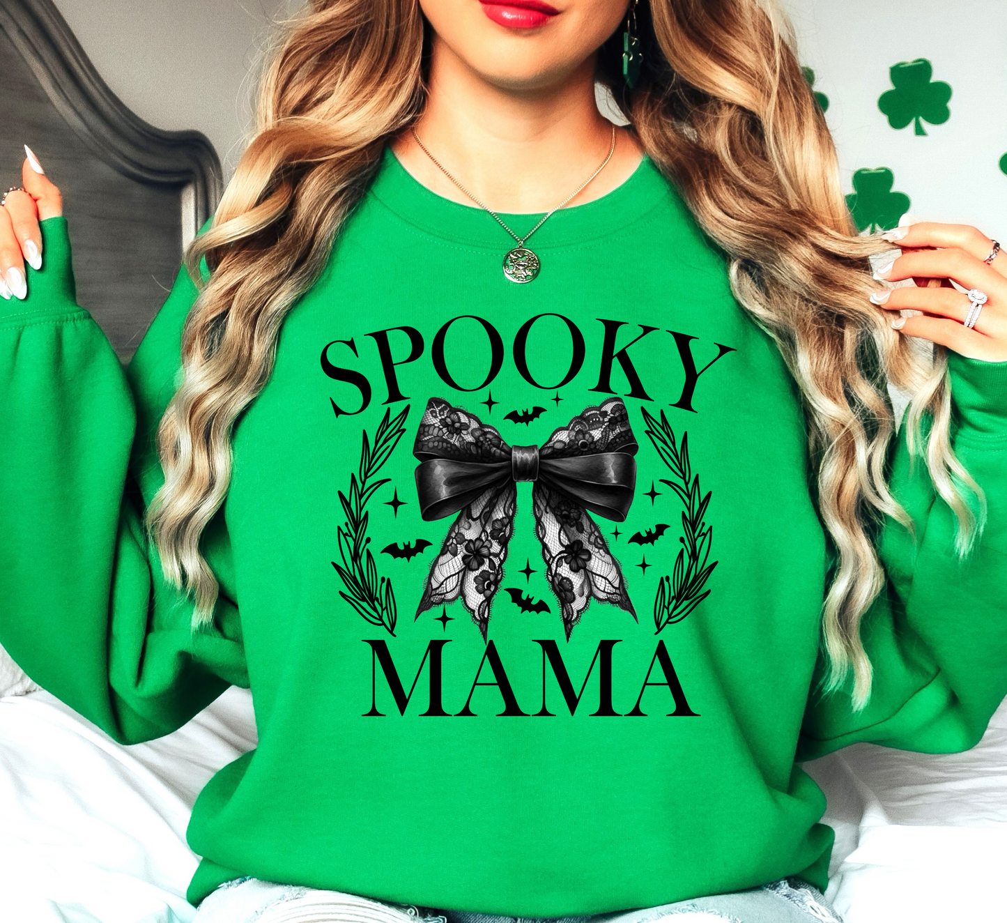Spooky Coquette Mama Sweatshirt | Mama Mode Activated Collection | Unique Gifts for Family Friends