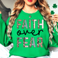 Faith Over Fear Sweatshirt | Walk By Faith Collection | Unique Gifts for Family and Friends