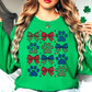 USA Paw Prints Sweatshirt | Pawsitive Vibes Collection | Unique Gifts for Family and Friends