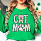 Preppy Cat Mom Sweatshirt | Pawsitive Vibes Collection | Unique Gifts for Family and Friends