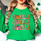 Gobble Preppy Sweatshirt | Harvest Joy Collection | Unique Gifts for Family Friends