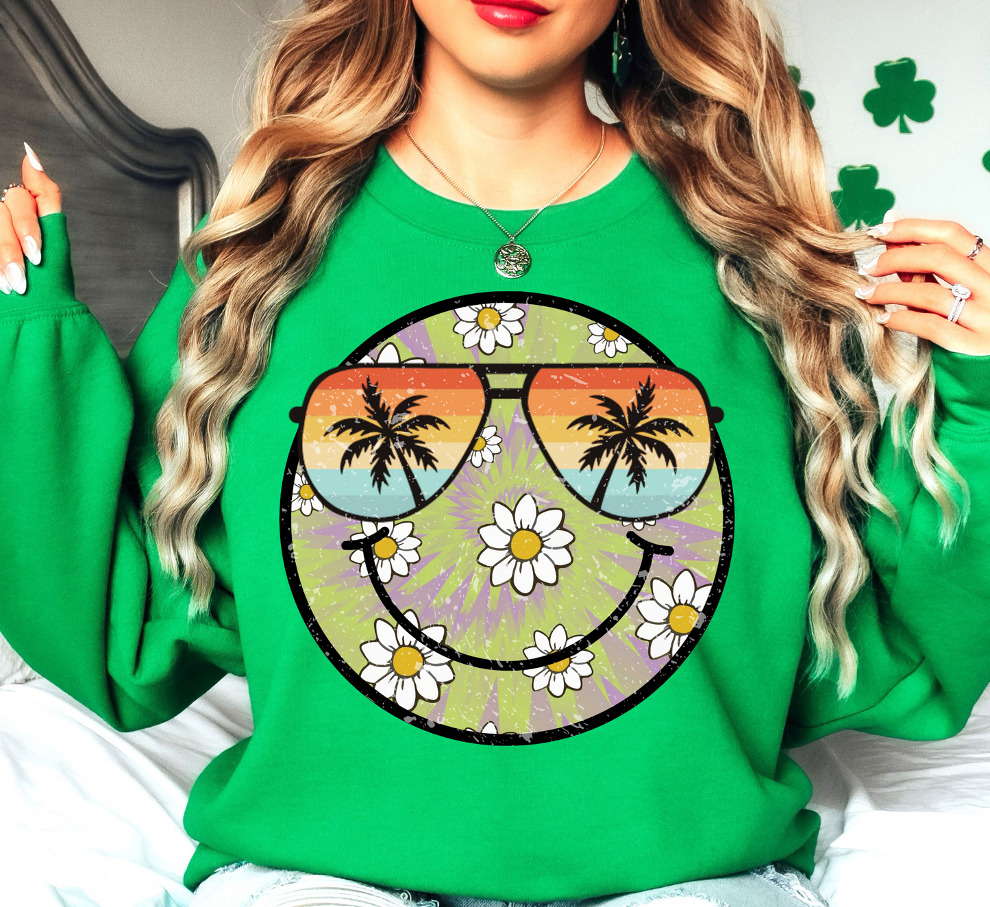 Spring Boom Smiley Sweatshirt | Spring Fling Collection | Unique Gifts for Family Friends