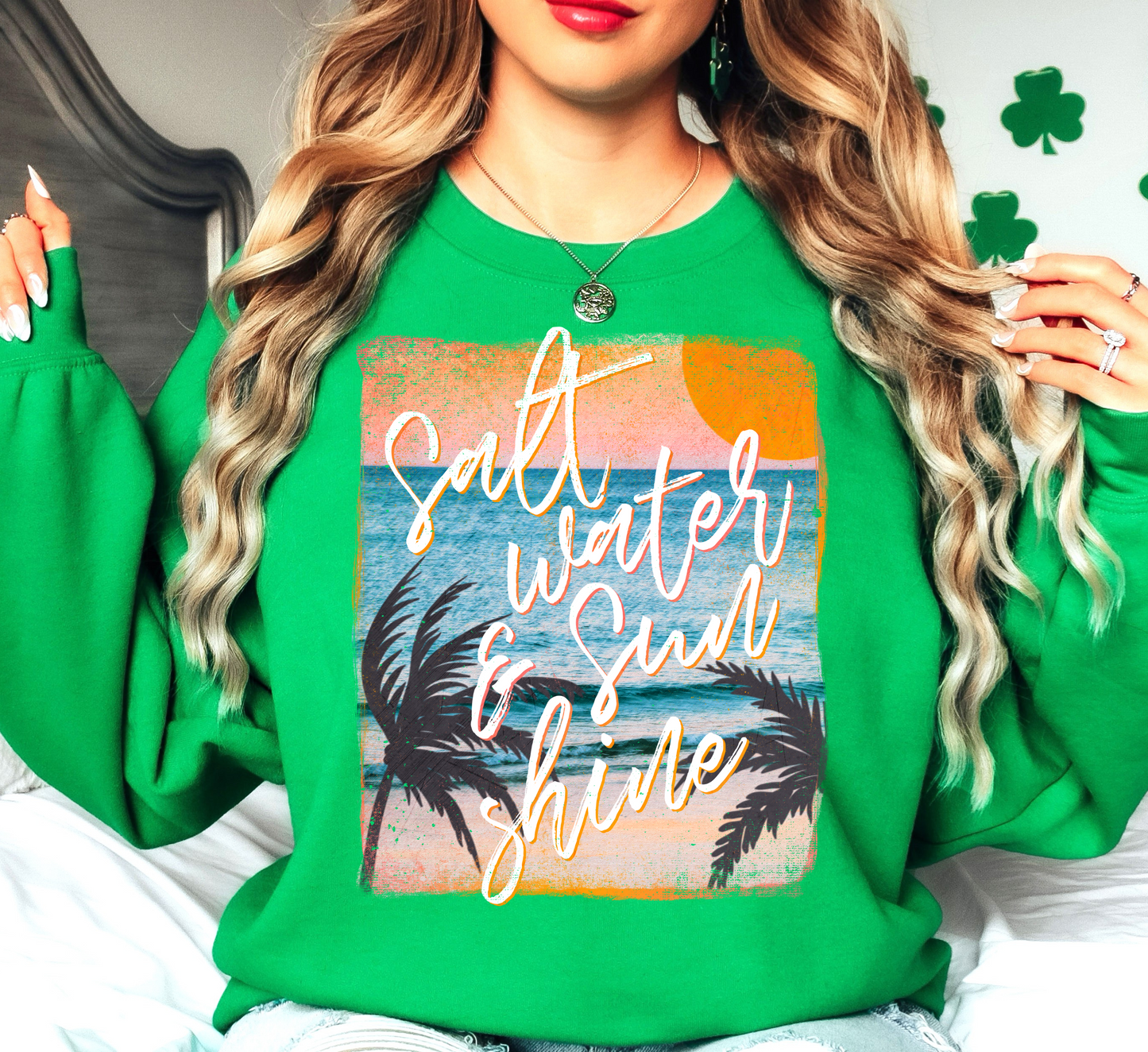 Saltwater and Sunshine Sweatshirt | Beach Breeze Collection | Unique Gifts for Family Friends