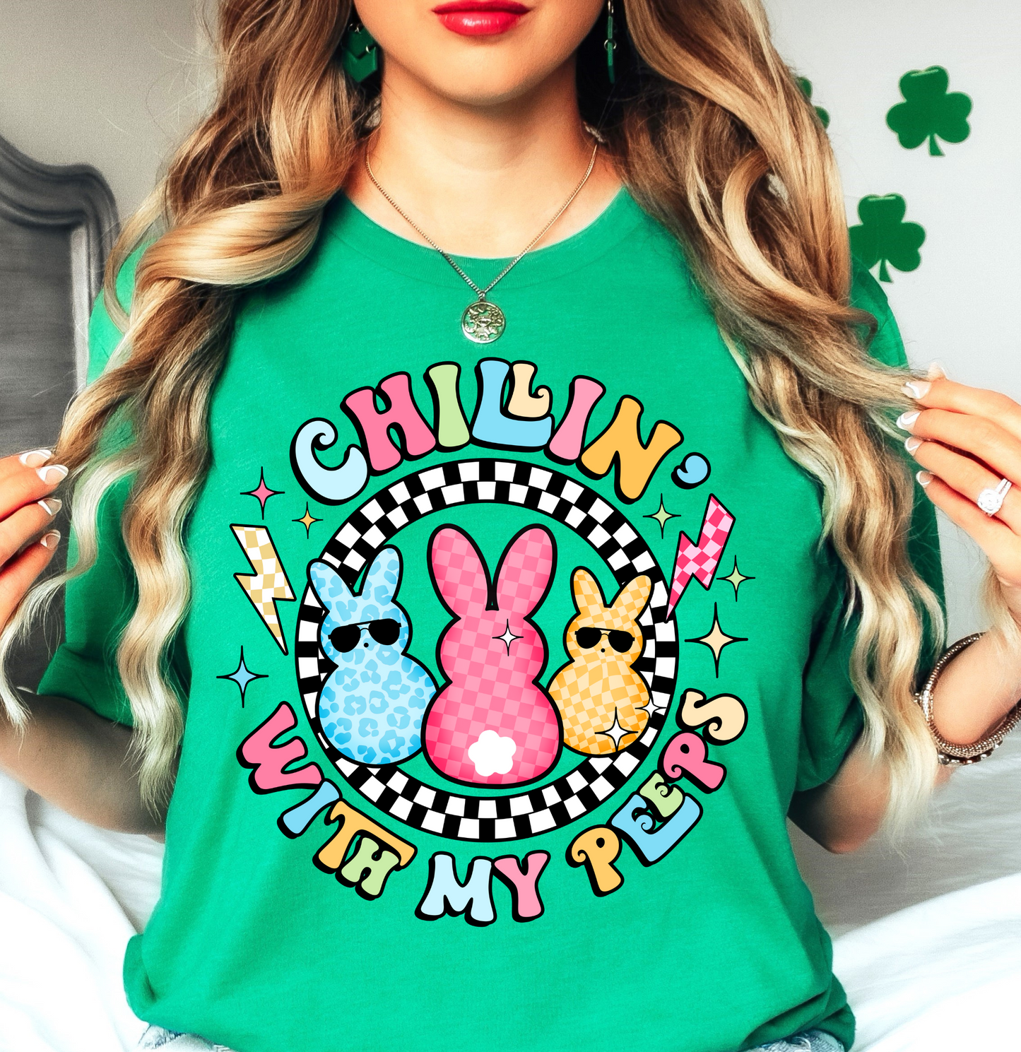 Chillin With My Peeps Tee | Hoppin' Into Spring Collection | Unisex Pre-Shrunk T-Shirt