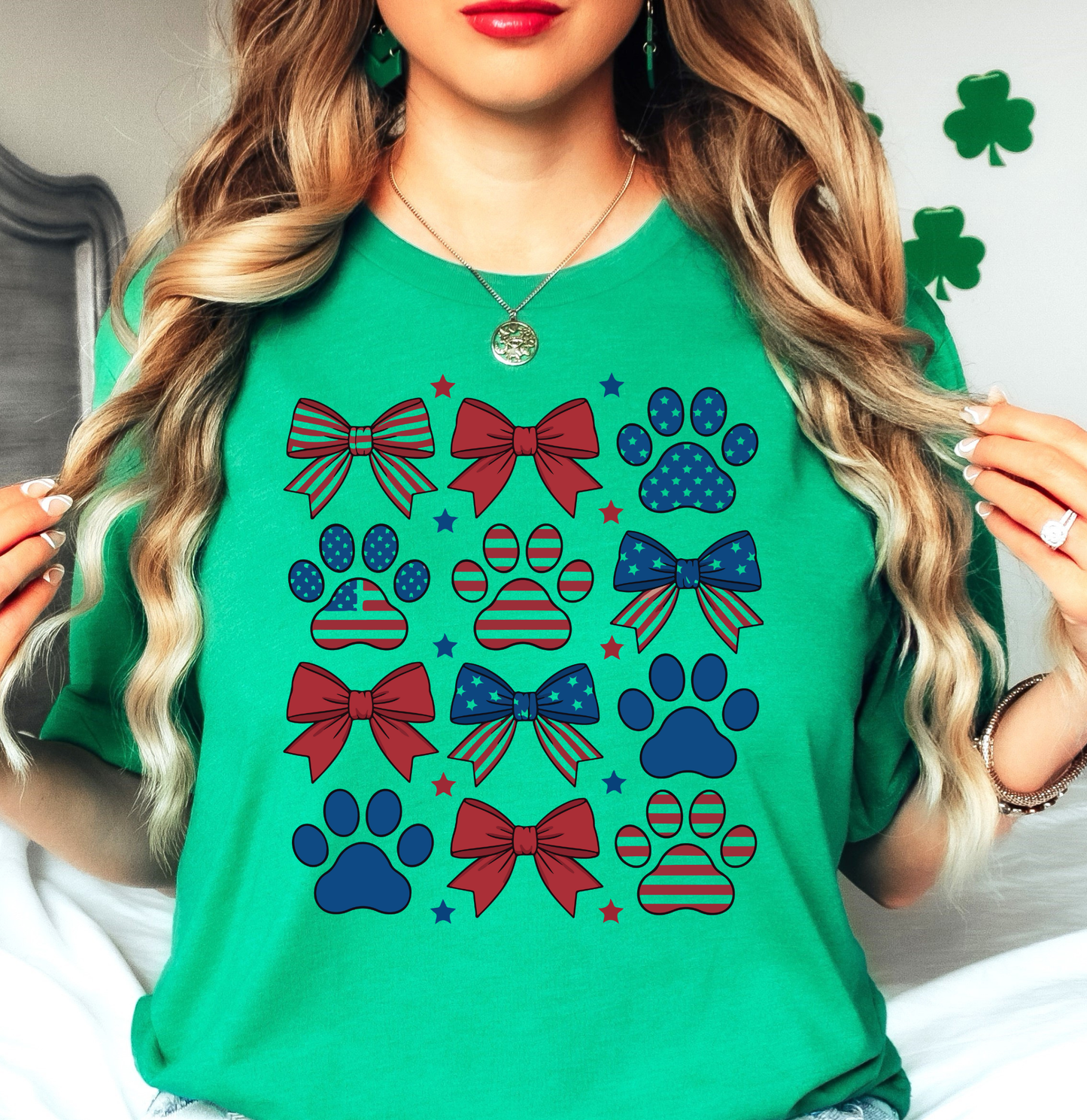 USA Paw Prints Tee | Pawsitive Vibes Collection | Unisex Pre-Shrunk T-Shirt