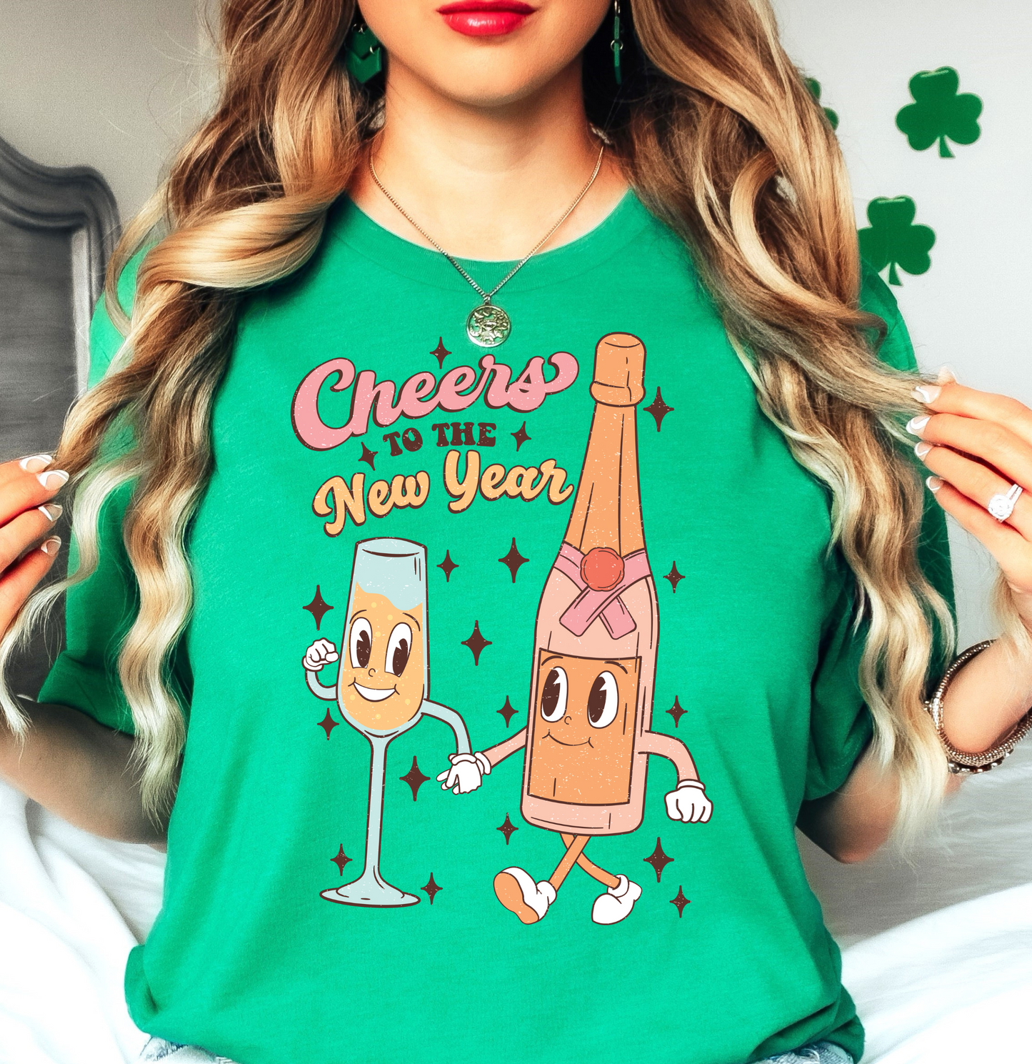 Cheers To The New Year Tee | New Year Magic Collection | Unisex Pre-Shrunk T-Shirt