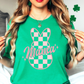 Checkered Mama Bunny Tee | Mama Mode Activated Collection | Unisex Pre-Shrunk T-Shirt