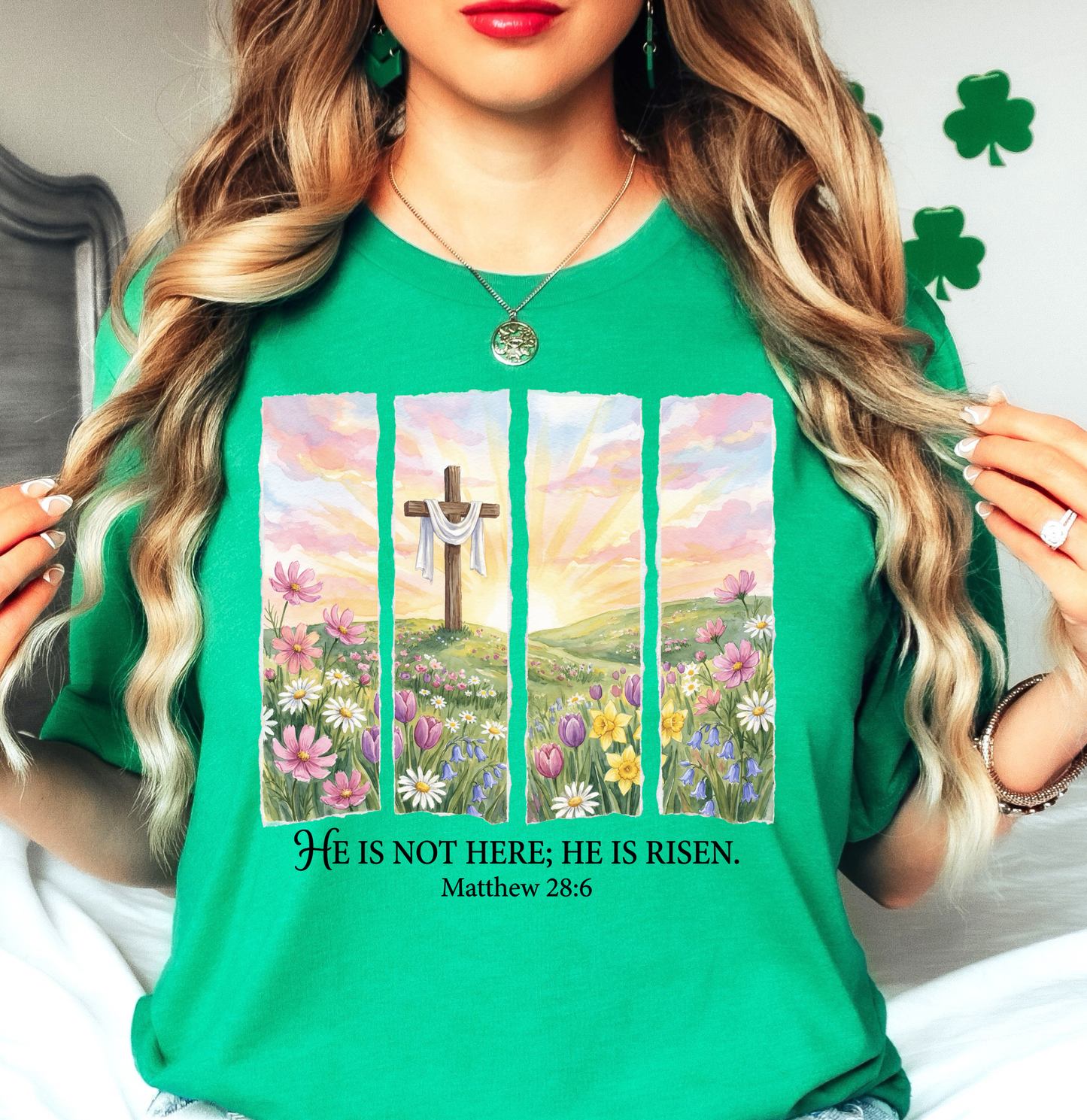 He Is Risen (Matthew) Florals Tee | Walk By Faith Collection | Unisex Pre-Shrunk T-Shirt
