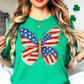 USA Butterfly Tee | Stars and Stripes Collection | Unisex Pre-Shrunk T-Shirt