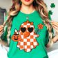 Cutie Checkered Ghost Tee | Boo-tiful Vibes Collection | Unisex Pre-Shrunk T-Shirt