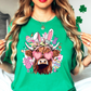 Highland Cow Bunny Tee | Hoppin' Into Spring Collection | Unisex Pre-Shrunk T-Shirt