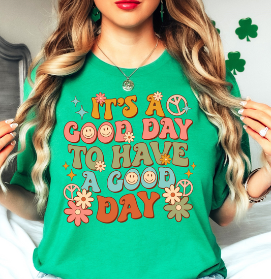 Retro Good Day Tee | Groovy Vibes Collection | Unisex Pre-Shrunk T-Shirt