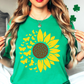 Sunflowers and Butterflies Tee | Hoppin' Into Spring Collection | Unisex Pre-Shrunk T-Shirt