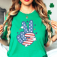 USA Peace Hand Tee | Stars and Stripes Collection | Unisex Pre-Shrunk T-Shirt