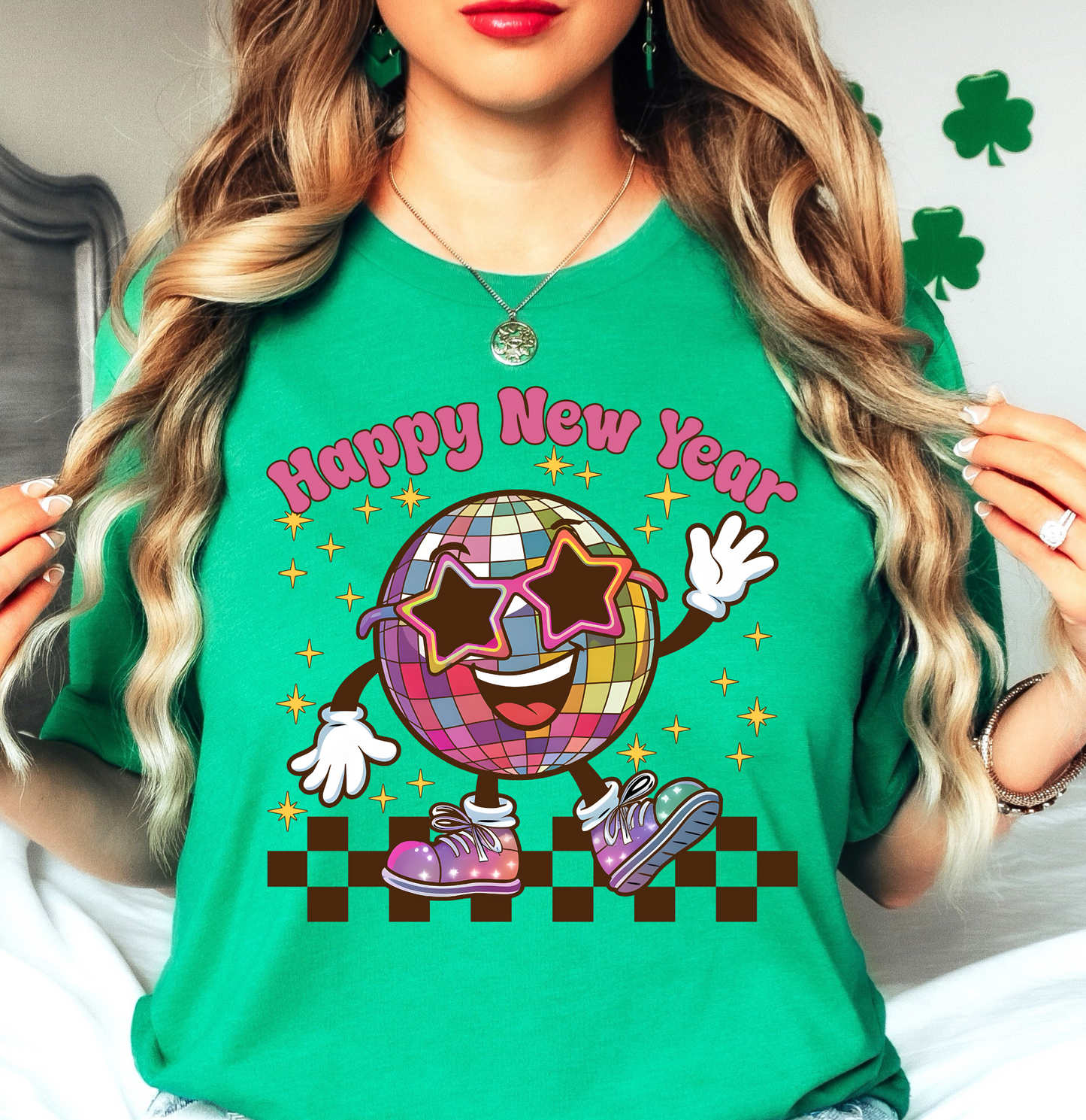 Retro Happy New Year Tee | New Year Magic Collection | Unisex Pre-Shrunk T-Shirt