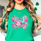 Floral Tropical Crab Tee | Beach Breeze Collection | Unisex Pre-Shrunk T-Shirt
