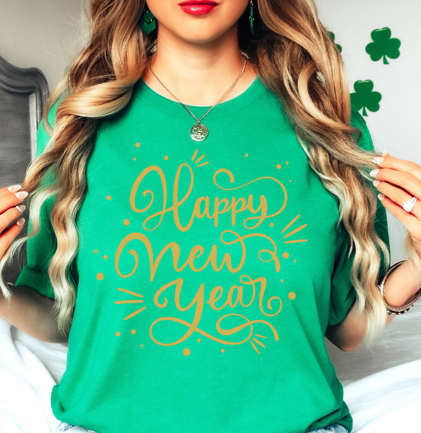 Happy New Year Gold Tee | New Year Magic Collection | Unisex Pre-Shrunk T-Shirt