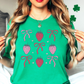 Strawberry and Bows Tee | Groovy Vibes Collection | Unisex Pre-Shrunk T-Shirt