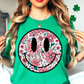 Floral Spring Smiley Face Tee | Spring Fling Collection | Unisex Pre-Shrunk T-Shirt