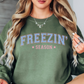 Freezin' Season Sweatshirt | Frosty Chic Collection | Unique Gifts for Family Friends