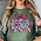 Floral Coquette USA Sweatshirt | Stars and Stripes Collection | Unique Gifts for Family and Friends
