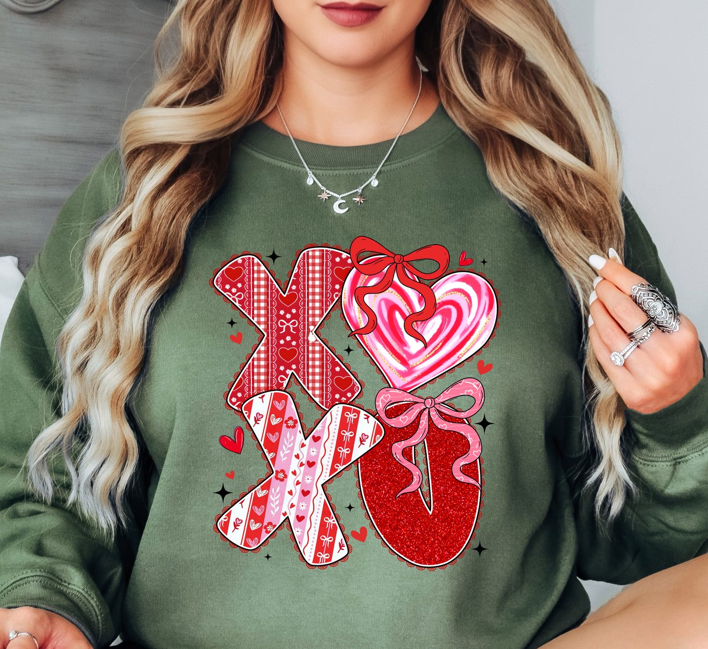 XoXo Preppy Love Sweatshirt | XoXo Love Collection | Unique Gifts for Family Friends