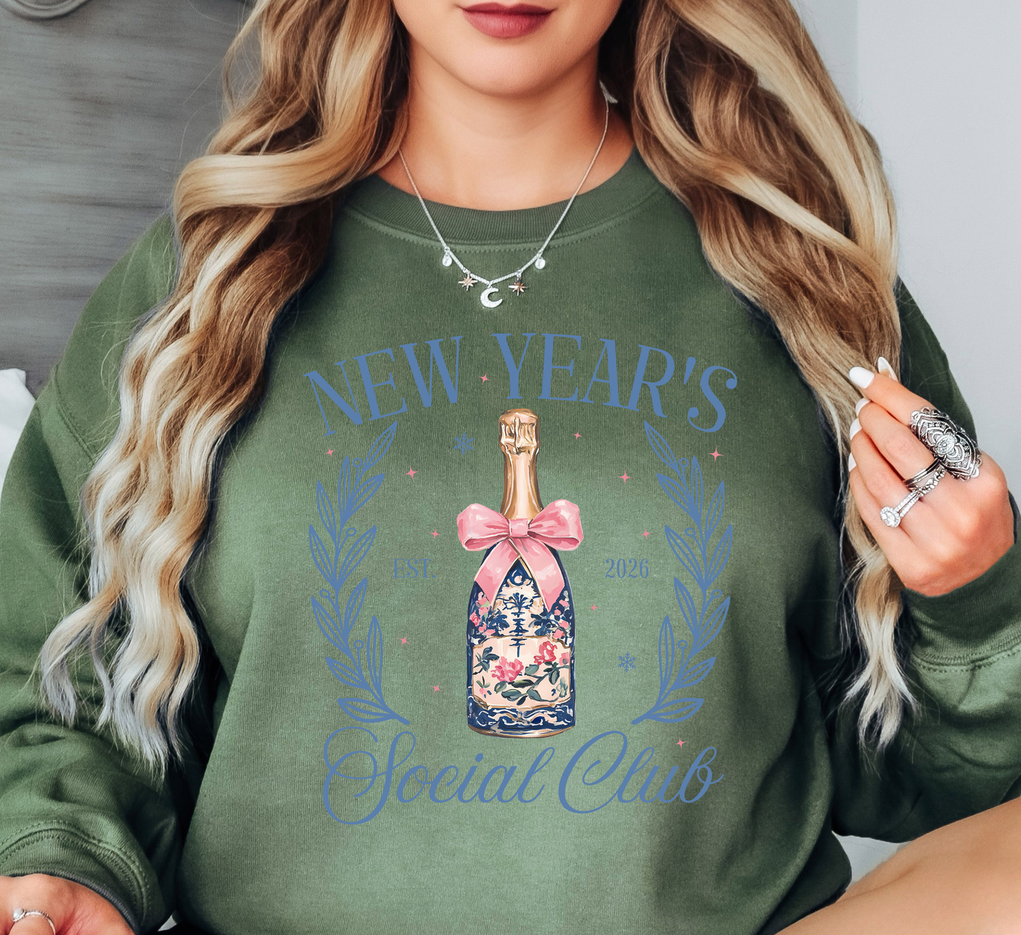 New Year's Social Club Sweatshirt | New Year Magic Collection | Unique Gifts for Family Friends