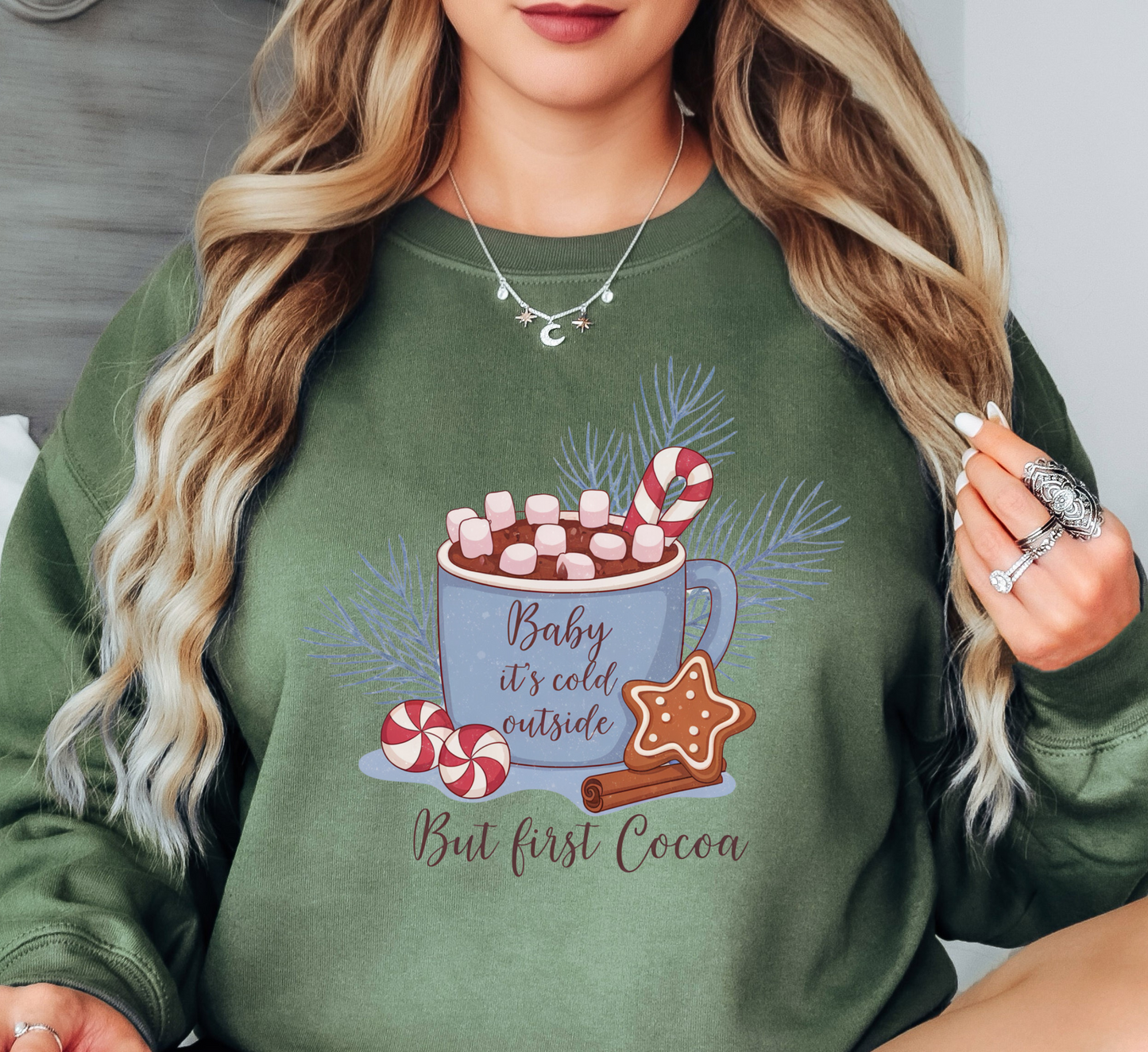 Baby Its Cold Outside Sweatshirt | Frosty Chic Collection | Unique Gifts for Family Friends