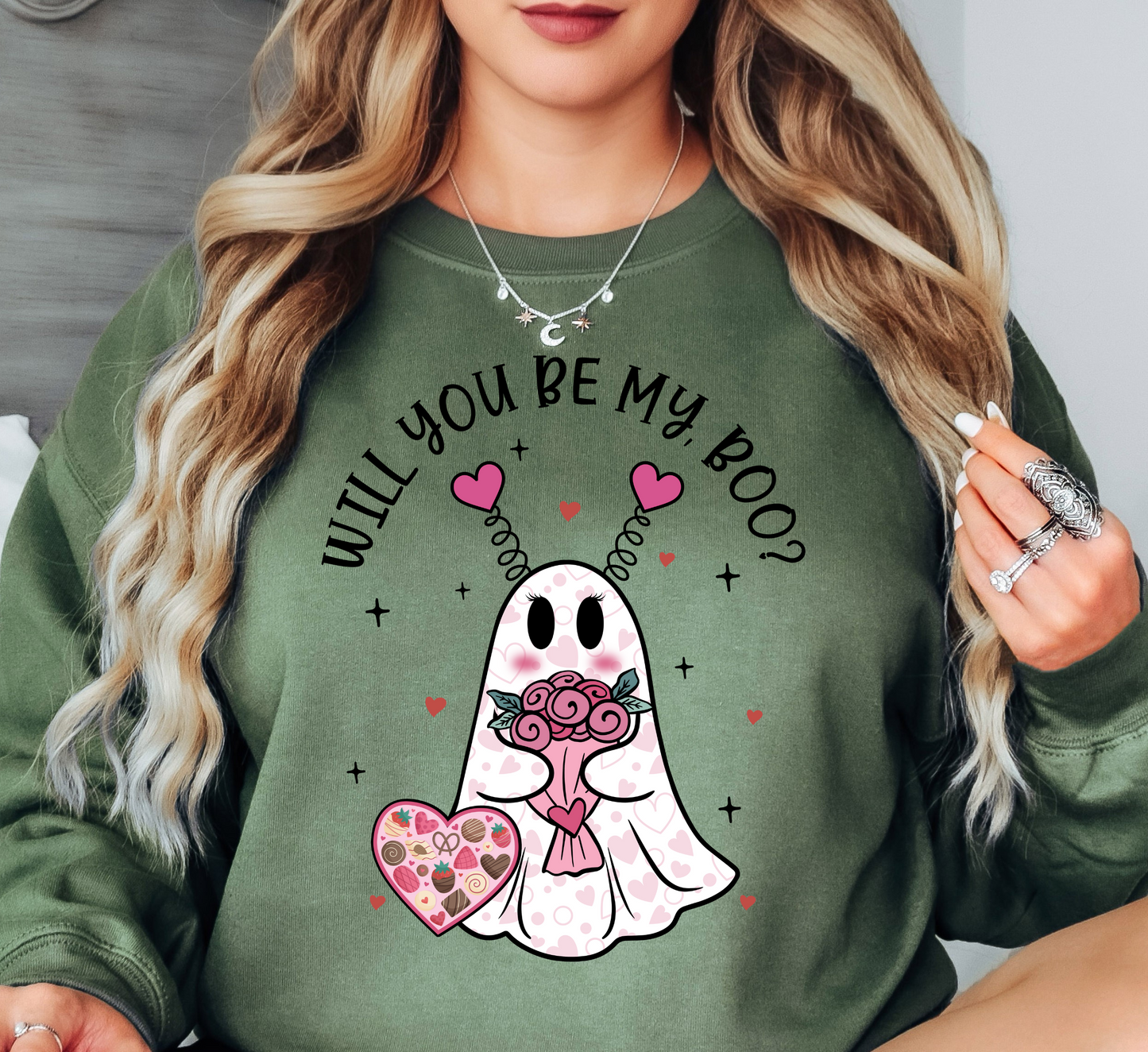 Will You Be My Boo? Sweatshirt | XoXo Love Collection | Unique Gifts for Family Friends