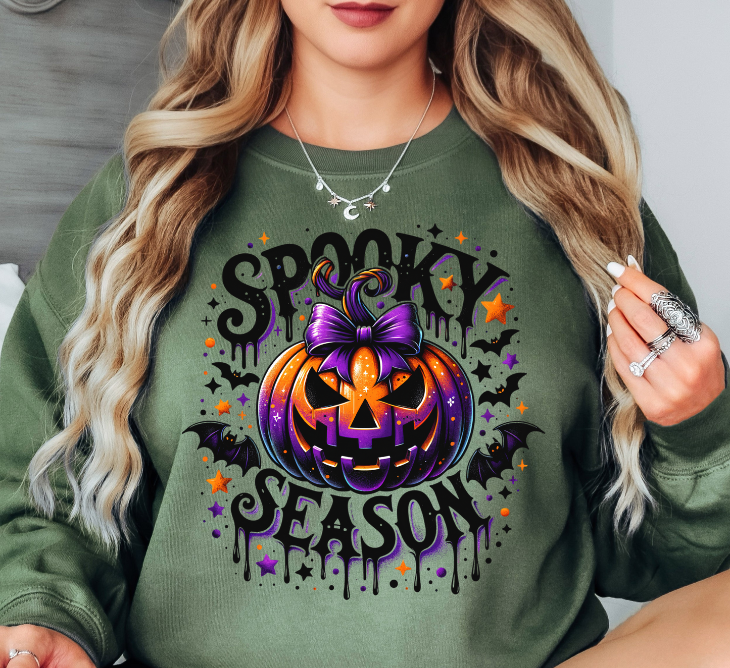 Spooky Season Sweatshirt | Boo-tiful Vibes Collection | Unique Gifts for Family Friends