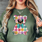 Floral Daisy Bear Sweatshirt | Hoppin' Into Spring Collection | Unique Gifts for Family Friends