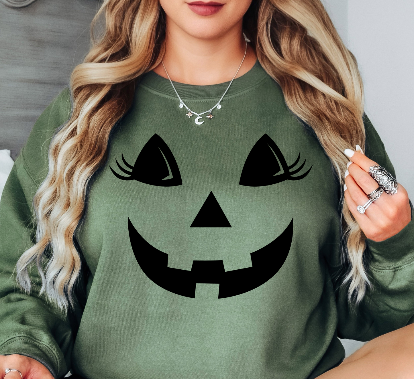 Cutie Jack O' Lantern Sweatshirt | Boo-tiful Vibes Collection | Unique Gifts for Family Friends