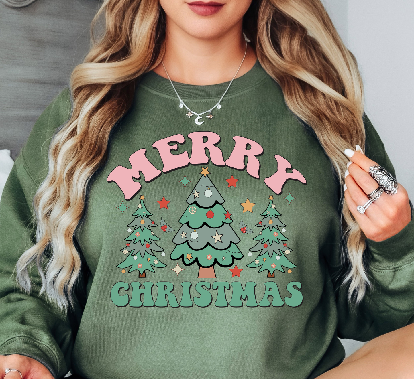 Merry Christmas Sweatshirt | Tis The Season Collection | Unique Gifts for Family Friends